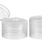 8 oz White Boston Round Bottles, Natural Smooth Snap Cap (12 Pack)