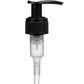 8 oz White Boston Round Bottles, Black Pump Cap (8 Pack)