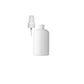 8 oz White Boston Round Bottles, White Spray Cap (8 Pack)